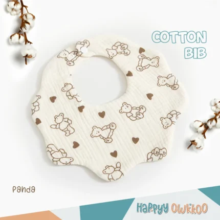 Baby Cotton Bibs | Off-White