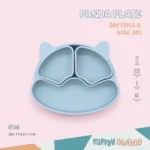 Baby Feeding Plate – Panda | Blue