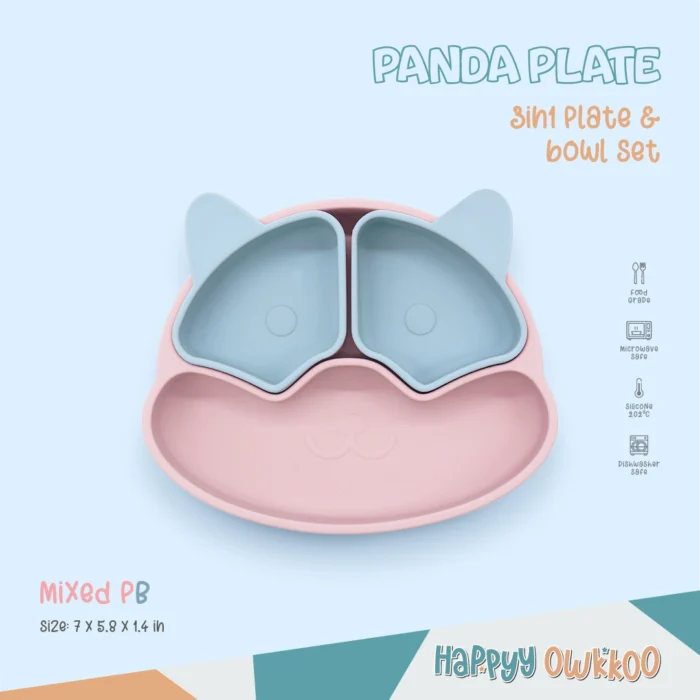 Baby Feeding Plate - Panda | Mixed PB - Image 1