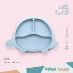 Baby Feeding Plate - Dino | Blue