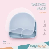 Baby Feeding Plate - Rainbow | Blue