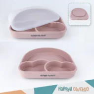 𝐁𝐚𝐛𝐲 𝐅𝐞𝐞𝐝𝐢𝐧𝐠 𝐏𝐥𝐚𝐭𝐞 - 𝐑𝐚𝐢𝐧𝐛𝐨𝐰 | 𝐏𝐢𝐧𝐤 - Image 2