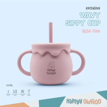 Baby Mum Pot - Wavy Sippy Cup | Pink