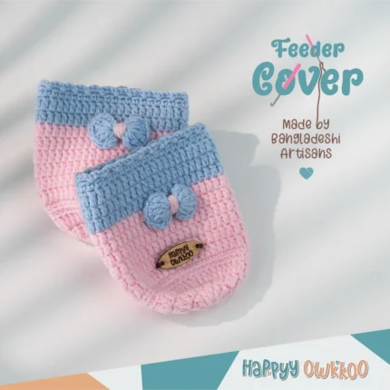 Handmade Feeder Cover - Crochet | Bow
