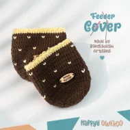 Handmade Feeder Cover - Crochet | Brown