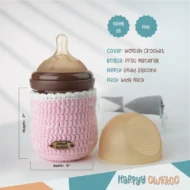 Combo - Baby Feeder and Cover | Pink - Image 4