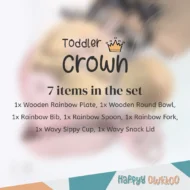Baby Feeding Set - Toddler Crown | Pink - Image 2