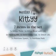 Baby Feeding Set - Messyy Kittyy | Blue - Image 2