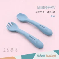 Baby Feeding Spoon & Fork Set - Rainbow - Image 3