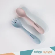 Baby Spoon & Fork Set - Silicone - Image 5