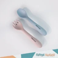 Baby Spoon & Fork Set - Silicone